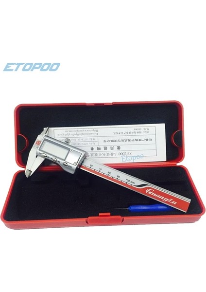 Mental Windom Ölçme Aracı 0-150MM Elektronik Dijital Kumpas Paslanmaz Çelik Sürmeli Kumpas Yüksek Hassasiyetli Mini (Yurt Dışından)