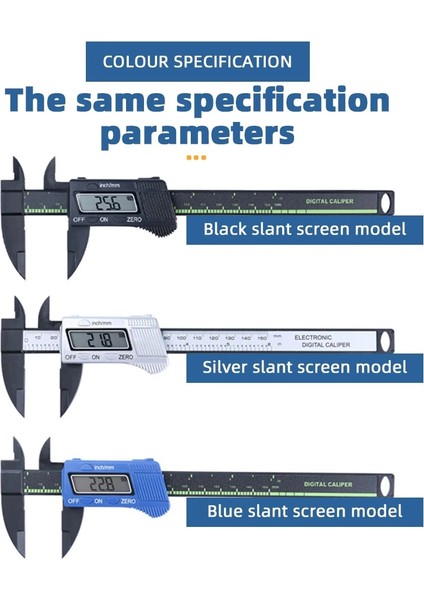 Tip 1 100MM Siyah Dijital Kumpas 6 Inç LCD Elektronik Sürmeli Kumpas 0-150MM Ölçer Pakometre Dijital Mikrometre Enstrüman Ölçme Aletleri (Yurt Dışından) fırsatları