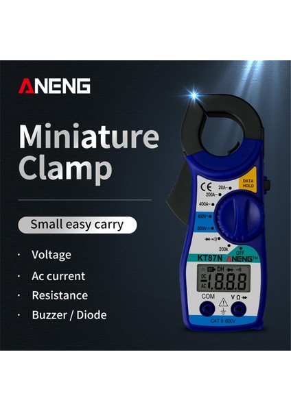 Kırmızı Aneng KT87N Mini Dijital Pens Metre Ac/dc Gerilim Ac Akım 600 V True Rms Multimetre Kapasite Elektrik Megger Test Cihazı (Yurt Dışından) fiyatları