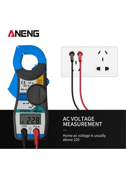 KT87N Mavi Aneng KT87N Mini Dijital Pens Metre Ac/dc Gerilim Ac Akım 600 V True Rms Multimetre Kapasite Elektrik Megger Test Cihazı (Yurt Dışından)