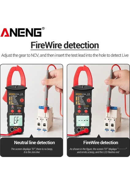 Sarı Aneng ST184 Dijital Pens Metre 6000 Sayım Profesyonel Multimetre True Rms Ac/dc Gerilim Test Cihazı Ac Akım Hz Kapasite Ohm (Yurt Dışından)