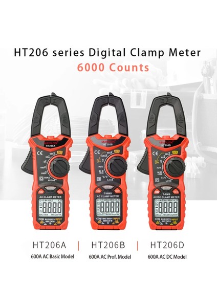 HT206B Mayılon Dijital Pens Metre HT206A HT206B HT206D Yüksek Hassasiyetli Multimetre Voltmetre Ac/dc Gerilim Ac Akım Direnç Diyot (Yurt Dışından)