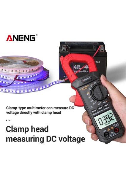 Kırmızı Aneng ST209 Dijital Pens Metre Multimetre 6000 Sayım True Rms Mini Amp Dc/ac Pens Metre Voltmetre 400V Otomatik Aralığı (Yurt Dışından)