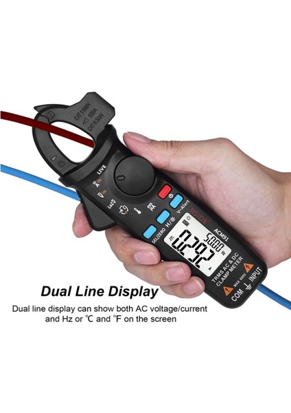 ACM81-BLUE Dijital Pens Metre T-Rms 1ma Yüksek Hassasiyetli Dc Ac Ampermetre Multimetre Araba Tamir Akım Volt Sıcaklık Kondansatör Ohm Hz Test Cihazı (Yurt Dışından) fırsatları