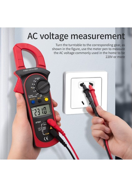 Mavi Aneng ST201 Dijital Kelepçe Multimetre Direnç Ohm Test Cihazı Ac Dc Kelepçe Ampermetre Transistör Test Cihazları Voltmetre D Kontak Lcr Metre (Yurt Dışından) fiyatları