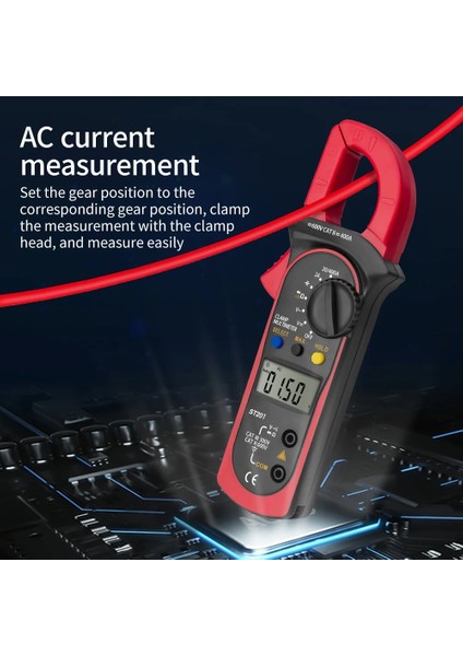 Mavi Aneng ST201 Dijital Kelepçe Multimetre Direnç Ohm Test Cihazı Ac Dc Kelepçe Ampermetre Transistör Test Cihazları Voltmetre D Kontak Lcr Metre (Yurt Dışından) fırsatları