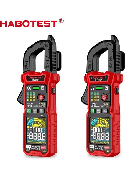 HT205A Çok Fonksiyonlu Pens Metre HT205A/D Dijital Multimetre Yüksek Doğruluk Gerilim Test Cihazı Elektrikli Alet Ohm Süreklilik Hz (Yurt Dışından) indirimleri