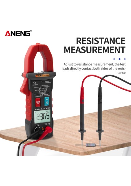 Kırmızı Aneng ST203 Elektrikli Dijital Pens Metre Dc/ac Profesyonel Multimetre Akım Kelepçesi Akıllı Otomatik Gerilim Test Cihazı Aracı (Yurt Dışından)