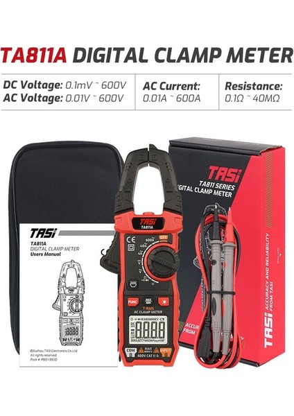 TA811A Tası TA811A TA811B TA811C Dijital Pens Metre Multimetre Ac/dc Akım Yüksek Hassasiyetli Ampermetre Kapasite True Rms Ncv Test Cihazı (Yurt Dışından)