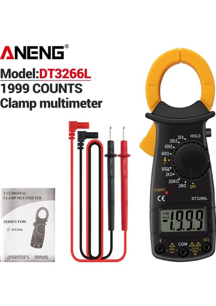 DT3266L Aneng DT3266L Dijital Multimetre Kapasitör Test Cihazı Test Cihazları Gerçek Olabilir Transistör Test Cihazı 2 Haneli LCD Ekran Smt Araçları Rms Metre Dmm (Yurt Dışından)