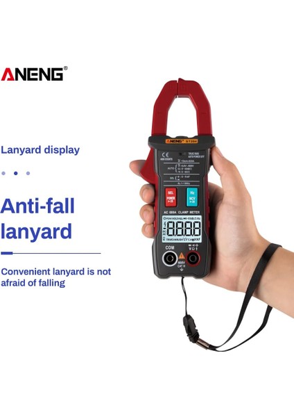 Siyah True Rms Mini Dijital Pens Metre Ac/dc Akım Gerilim Otomatik Aralık Kapasite Frekans Diyot Güç Ölçer Testi (Yurt Dışından) indirimleri