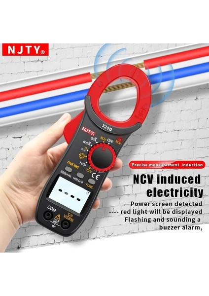 3266TA Njty Dijital Pens Metre Ac Dc Akım Pens Metre Ncv Voltmetre Test Cihazı Multimetre Ohm Test Cihazı Ampermetre Deri Kılıf Araçları ile (Yurt Dışından) modelleri
