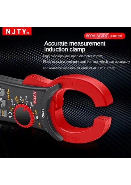 3266TA Njty Dijital Pens Metre Ac Dc Akım Pens Metre Ncv Voltmetre Test Cihazı Multimetre Ohm Test Cihazı Ampermetre Deri Kılıf Araçları ile (Yurt Dışından) fırsatları
