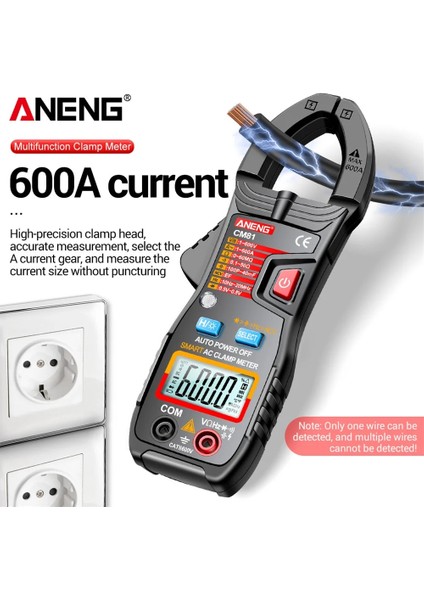 CM81 Siyah Aneng CM80/CM81 Dijital Pens Metre Ac Akım Multimetre Ampermetre Gerilim Test Cihazı Araba Amp Hz Kapasite Ncv Ohm Testi (Yurt Dışından)