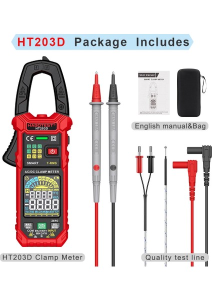 Dijital Pens Metre HT203D Dijital Pens Metre Ac Akım Mlutimetre Ac/dc Gerilim Gerilim Test Cihazı Amp Ohm Süreklilik Hz Elektrikli Alet (Yurt Dışından) modelleri