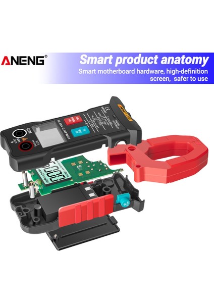 Turuncu Aneng ST207 Dijital Bluetooth Multimetre Pens Metre 6000 Sayım True Rms Dc/ac Gerilim Test Cihazı Ac Akım Hz Kapasite Ohm (Yurt Dışından)