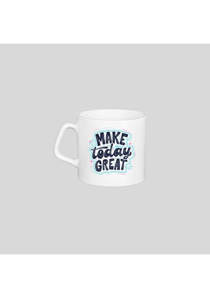 Black Lettering Typography Baskılı Afillikupa Bardak