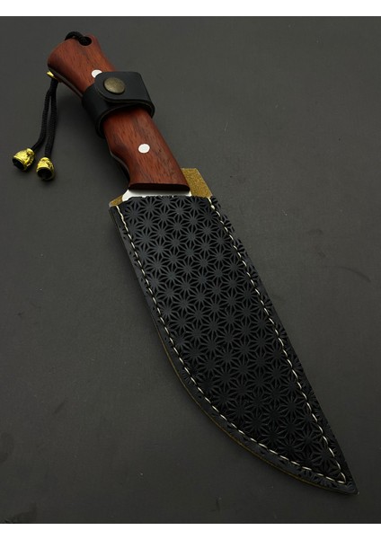 El Yapımı Kişiselleştirilebilir Kılıf Hediyeli Paslanmaz Çelikten Kamp Bıçağı 29 cm Uzunluğunda Kullanışlı fiyatları