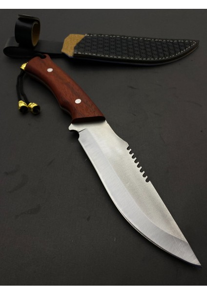 El Yapımı Kişiselleştirilebilir Kılıf Hediyeli Paslanmaz Çelikten Kamp Bıçağı 29 cm Uzunluğunda Kullanışlı fırsatları