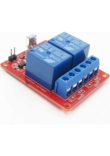 Sanec Dc 12V 2 Kanallı 433MHZ Kablosuz Rf Alıcılı Röle Modülü