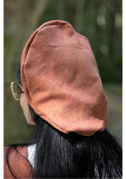 Kadın Somon Rengi Kaşe Şapka modelleri