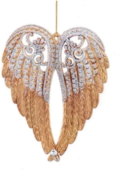 Altın 16 cm Plastik Melek Yılbaşı Süsü