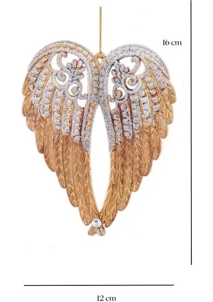 Altın 16 cm Plastik Melek Yılbaşı Süsü modelleri