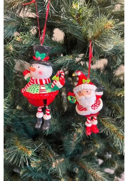 Kırmızı 14 cm Kil Dolgulu Noel Baba Yılbaşı Süsü fiyatları