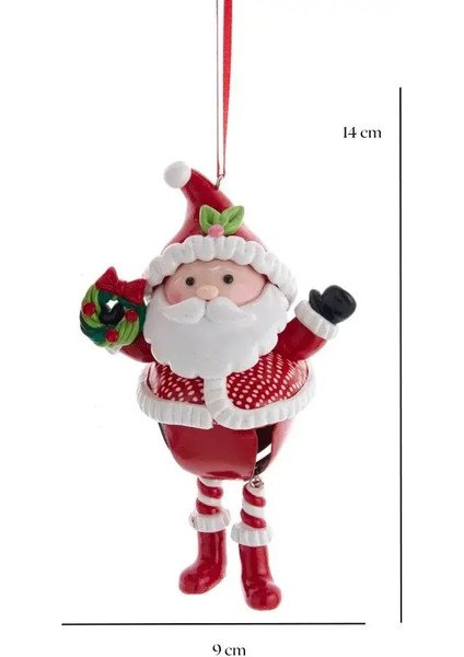 Kırmızı 14 cm Kil Dolgulu Noel Baba Yılbaşı Süsü modelleri