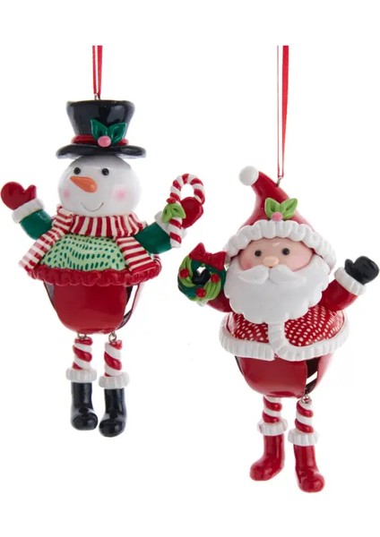 Kırmızı 14 cm Kil Dolgulu Noel Baba Yılbaşı Süsü fırsatları