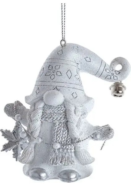 BeyazGri 10 cm Reçine Noel Baba - 1 Yılbaşı Süsü fiyatları