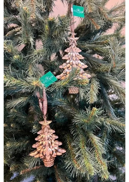 Gümüş 16 cm Plastik Çam Ağacı Yılbaşı Süsü fiyatları