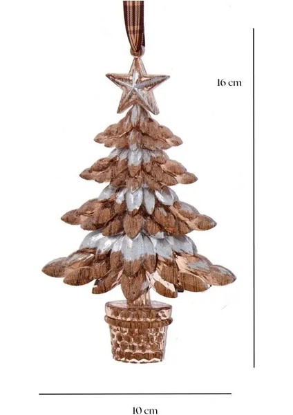 Gümüş 16 cm Plastik Çam Ağacı Yılbaşı Süsü modelleri