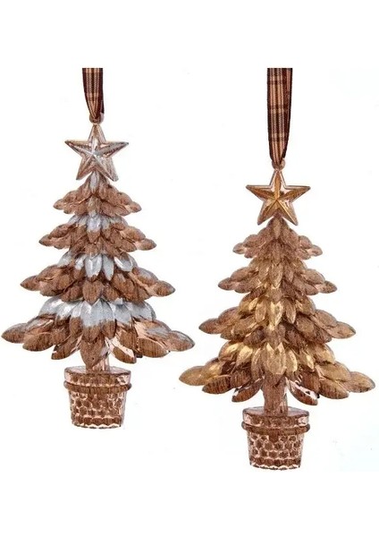 Gümüş 16 cm Plastik Çam Ağacı Yılbaşı Süsü fırsatları