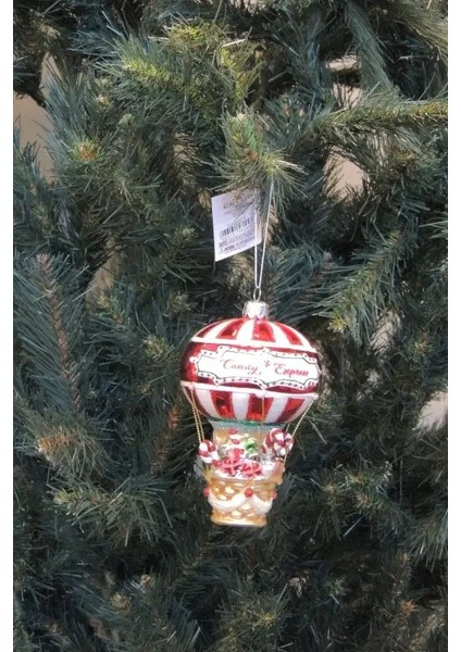 Renkli 14 cm Cam Simli Şekerleme Figürlü Balon Yılbaşı Süsü fiyatları