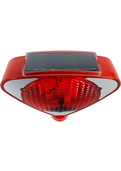 Solar Kırmızı Üçgen Flaşörlü Klasik Kedi Gözlü Trafik Konisi Seti fırsatları