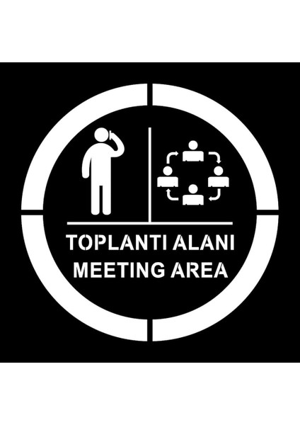 Boyama Şablonu Toplantı Alanı Kompozit 100x100cm