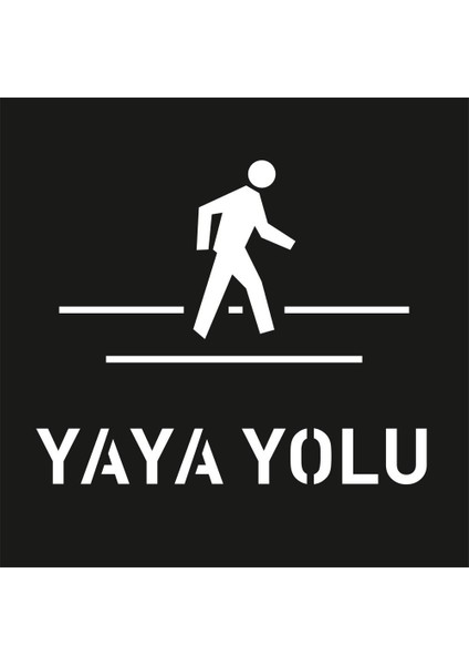 Boyama Şablonu Yaya Yolu Kompozit 100x100cm