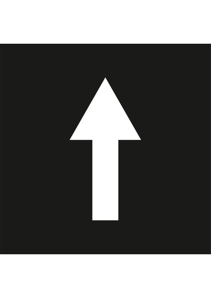 Boyama Şablonu İleri Ok İşareti Alüminyum 100x100cm