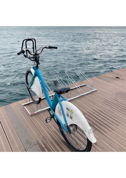 Bisiklet Park Yeri Beşli Galvaniz EKO, Park Demiri 40x175 cm