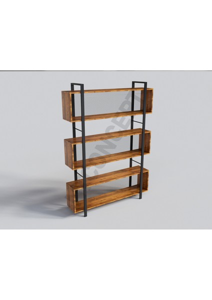 Tora Masif Ağaç KITAPLIK-VITRIN140 cm