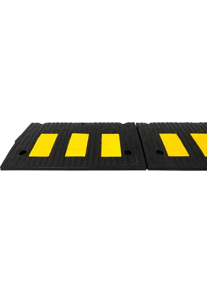 Kauçuk Rampa Set, Otopark Rampası, Kaldırım Rampası 50x30x4,5 cm - 3 Bantlı - 3 Metre