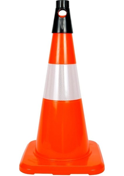 10 Adet PVC Trafik Konisi 50 cm Reflektifli Trafik Dubası - Kampanya Ürünü fırsatları