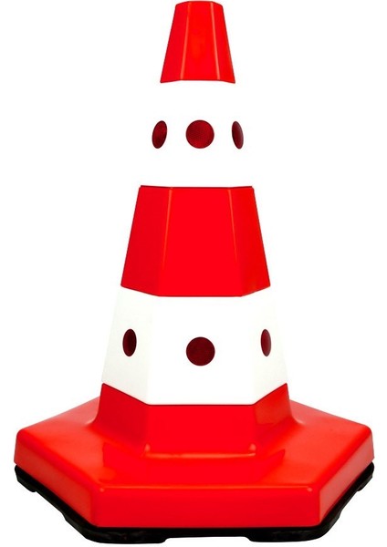 10 Adet Klasik Kedi Gözlü Trafik Konisi 50 cm Trafik Dubası modelleri