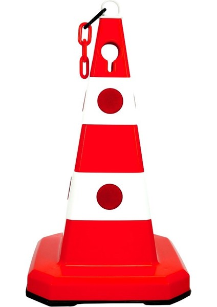 10 Adet Ultra Kedi Gözlü Trafik Konisi Ağırlıklı 60cm Trafik Dubası indirimleri