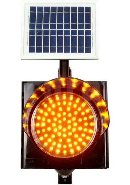 300 mm Ledli Güneş Enerjili Flaşör, Solar Çakar Lamba