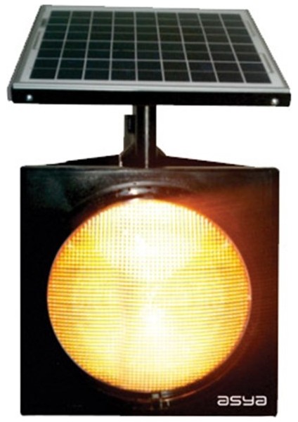 300 mm Power Ledli Güneş Enerjili Flaşör, Solar Çakar Lamba