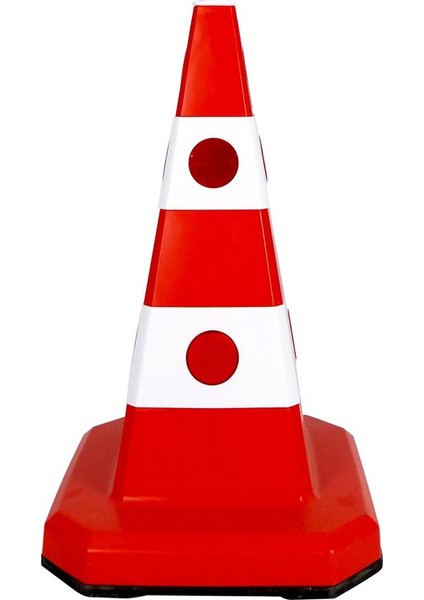 Girişi Olmayan Yol Levhalı Tek Taraf Baskı Ultra Kedi Gözlü Trafik Koni Seti Trafik Dubası