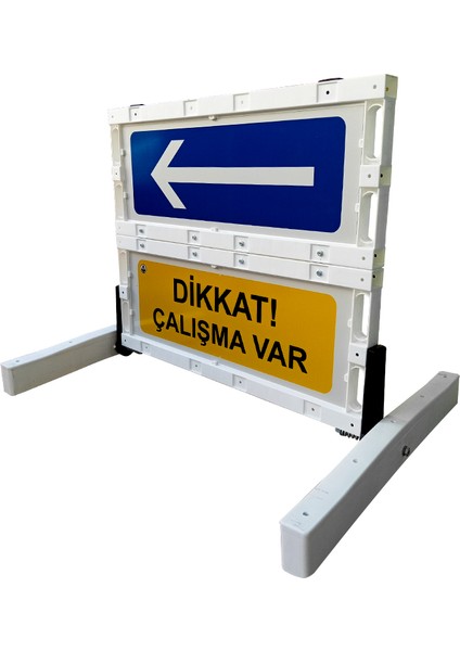 Katlanır Uyarı Levhalı Bariyer 100x91cm fiyatları