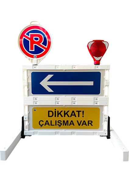 Katlanır Uyarı Levhalı Bariyer 100x91cm modelleri